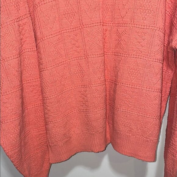 Vintage Pink Chunky Knit Crew Neck Sweater - Picture 7 of 7